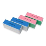 High Foaming Soft Square Manicure Disposable Nail Buffer Four-Sided Sanding File Block with Polish for Nail Art Tools