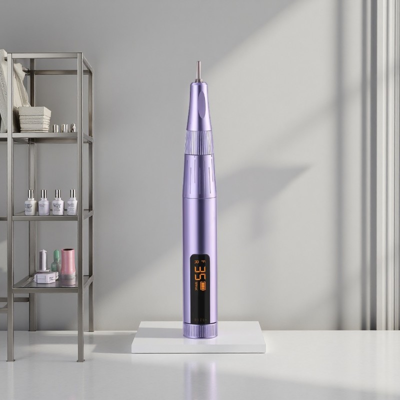 Portable Rechargeable  Nail Polisher Battery-Powered Pen-Type Nail Drill Bit Specially Designed for Nail Salons