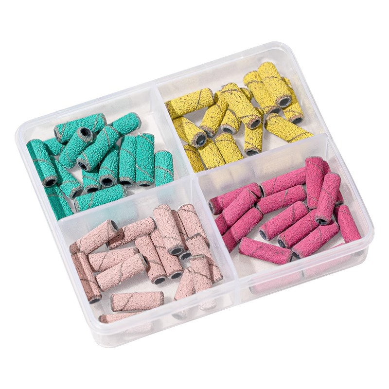 Mini Grinding Ring Small Shaft Grinding Tool for Removing Nail Polish Gel and Polishing Nail Art Tools Grinding Wheel Heads