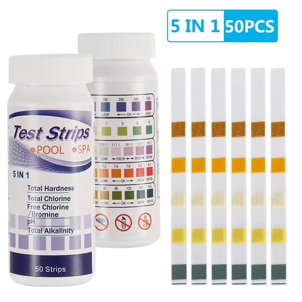 Pool Test Strips Supplier - 5-Way for Hot Tub Spa Chemical