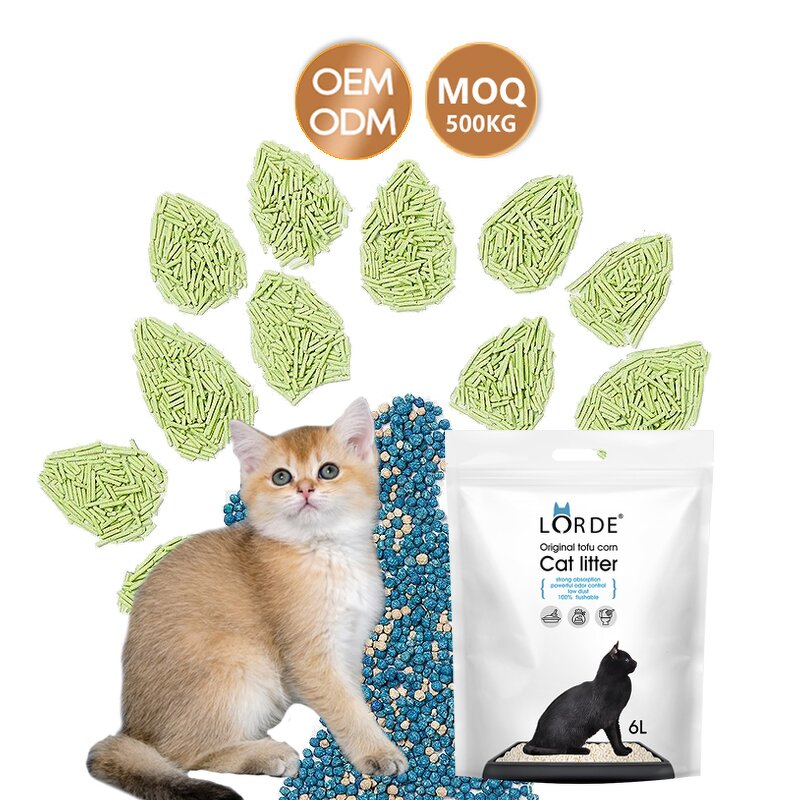 Bean Curd Cat Litter Manufacturer - Bulk Quick Clumping No-Toxic Degradable Cat Litter Box