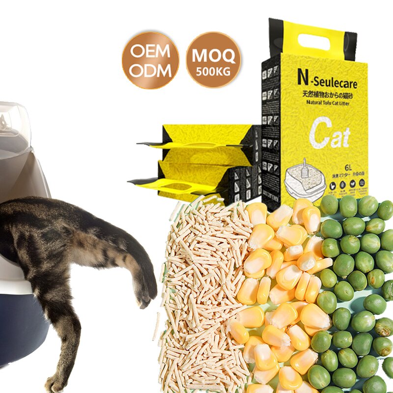 Tofu Cat Litter Factory - Quick Clumping No-Toxic and Biodegradable in Bulk for Litter Boxes