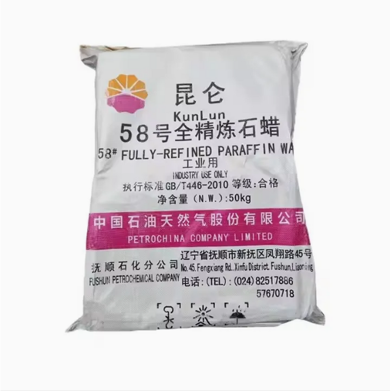 Industrial Grade Paraffin Wax Supplier - 56-58-60 High Quality Solid Refine for Coating Candle