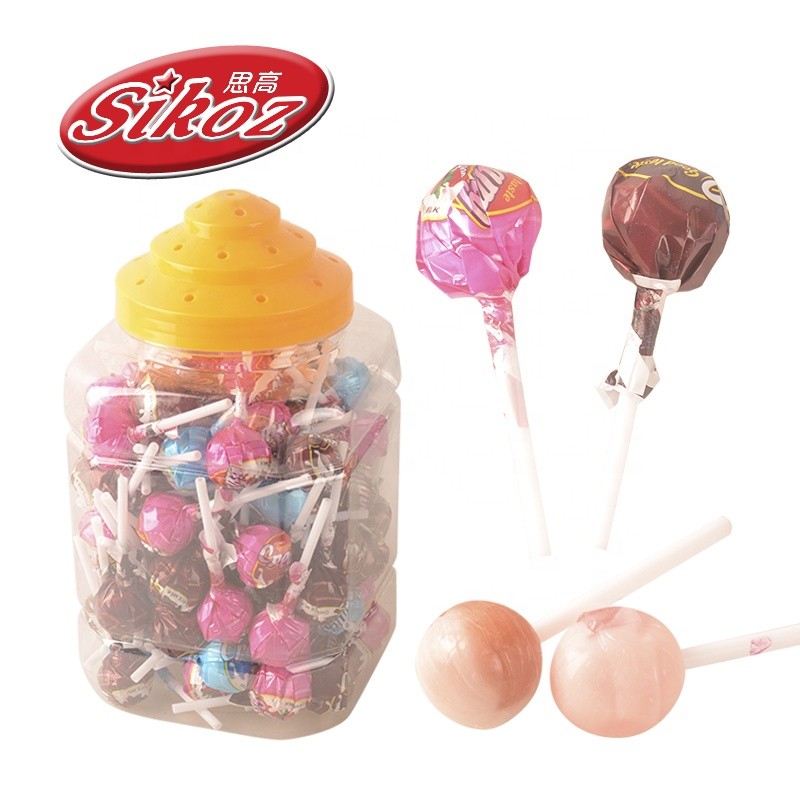 Halal Hard Milk Flavor Lollipop Candy