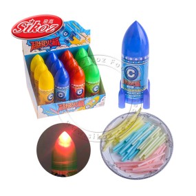 Halal Mix Fruit CC Stick Candy in Rocket Jar