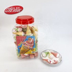 甜管状三明治果酱棉花糖