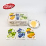 Green Apple, Blueberry, mango Flavored Konjak Jelly Slices