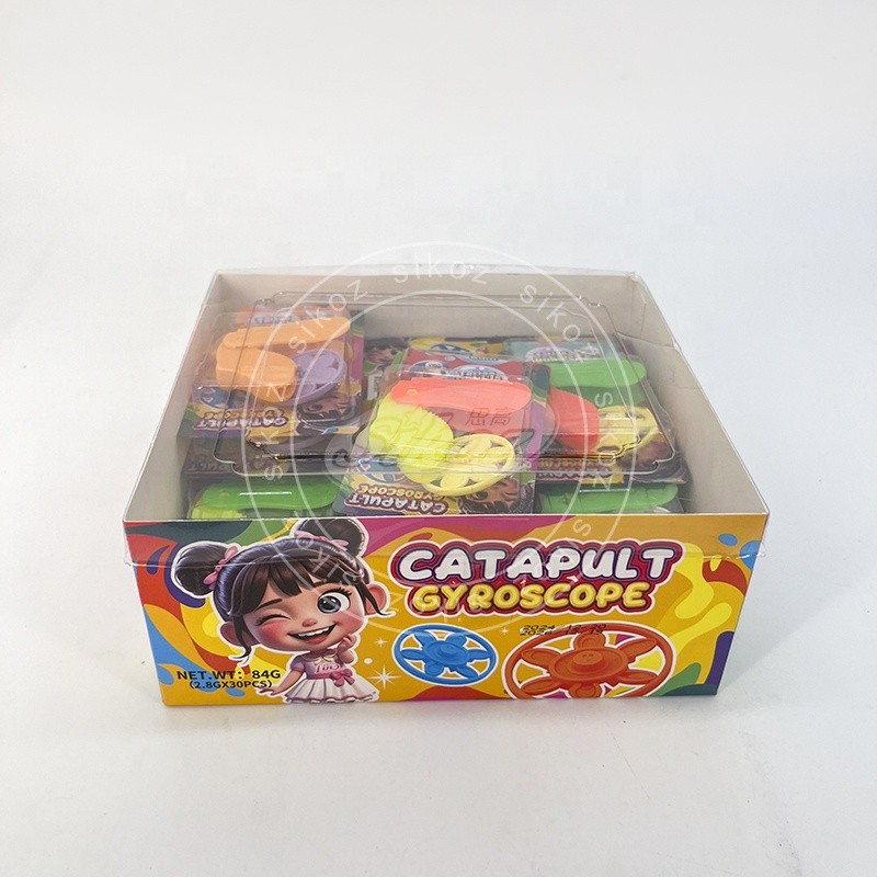 Peg-top toy and tattoo gum