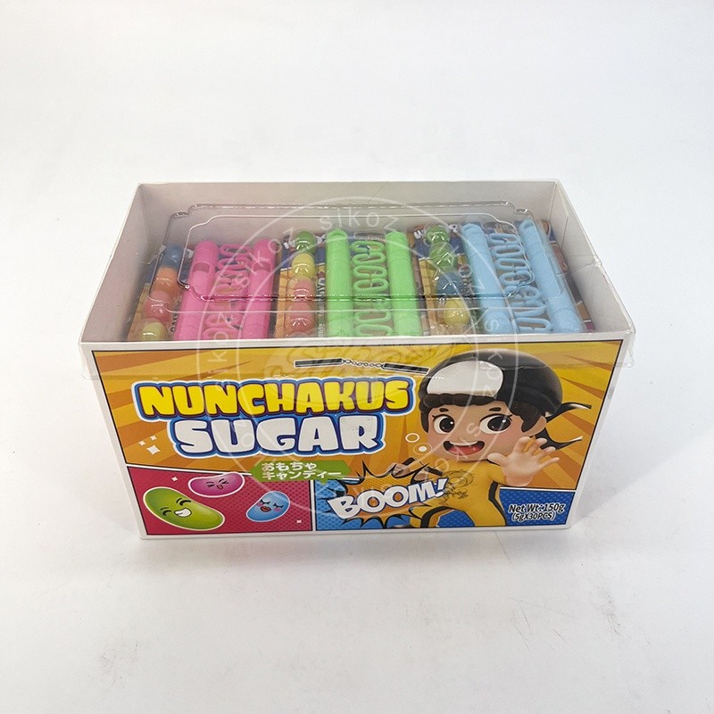 Nunchakus toy and jelly beans