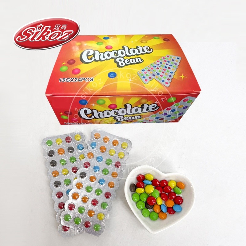 Colorful Pressed Chocolate Beans