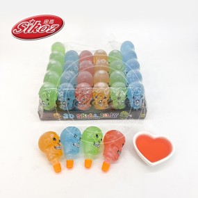 3D Skull Jelly Mix Fruit Flavor Colorful Jelly