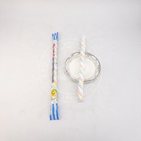 彩色条纹长棉花糖