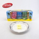 彩色青蛙形状的冻干糖片糖