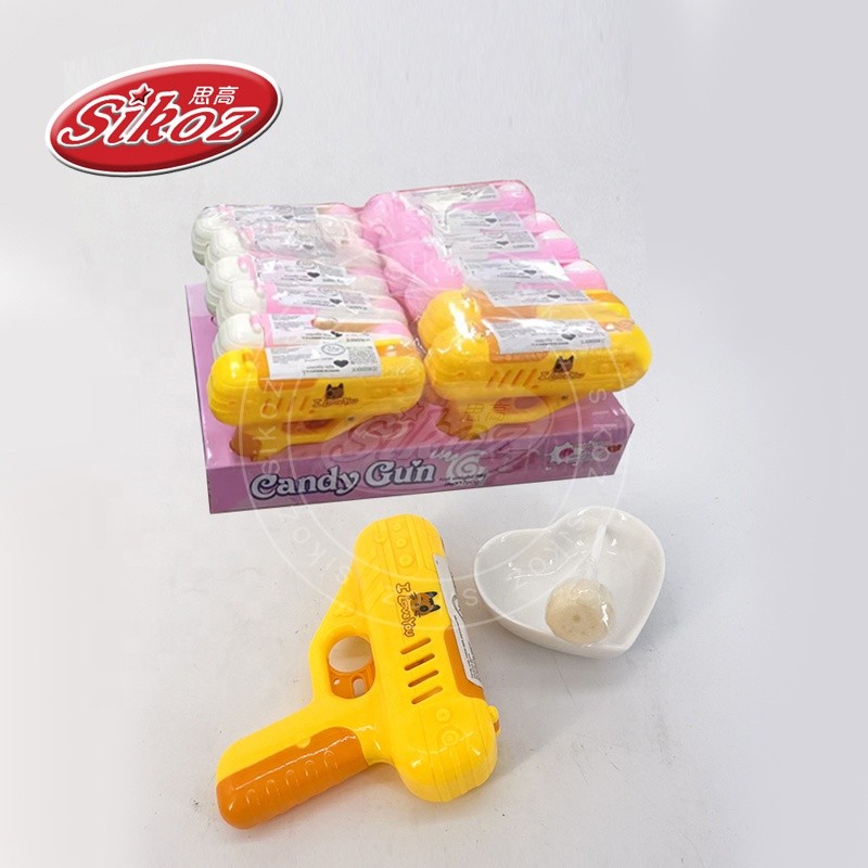 Plastic Toy Gun with Lollipop