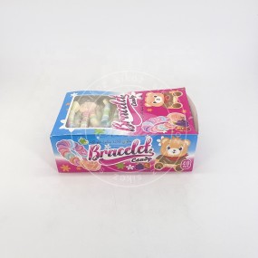 彩色硬糖心脏手链糖果儿童玩具糖果