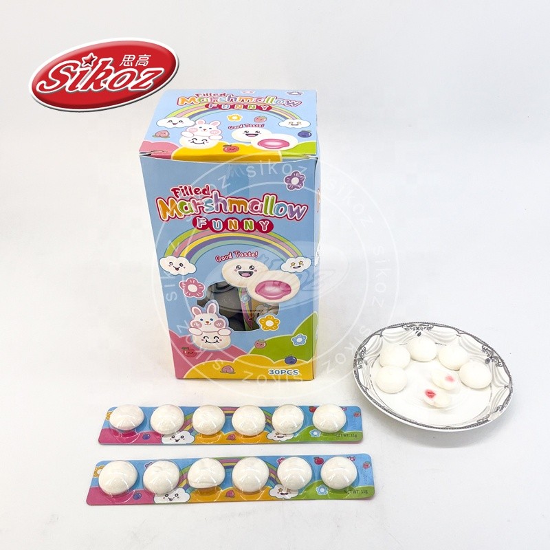 Marshmallows with Filling Jam Are Delicious and Funny