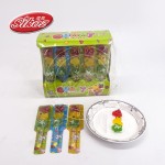 Fun Cartoon Fruit Juice Gummy Candy Lollipop