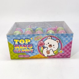 顶环硬糖美味和乐趣快乐旋转糖果