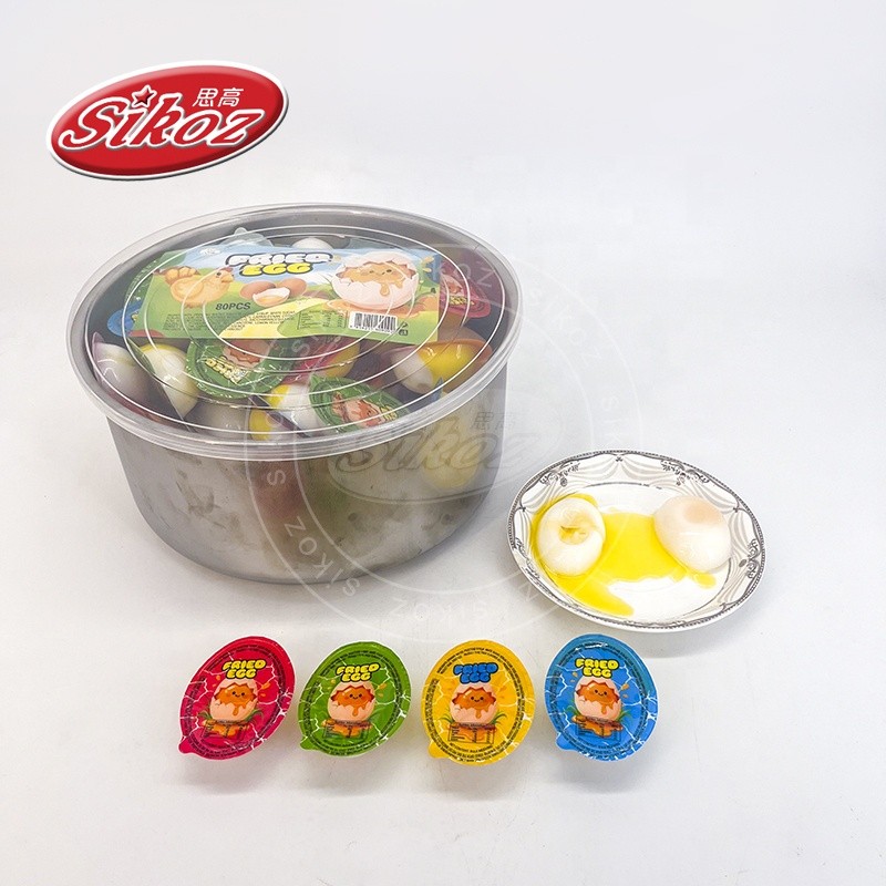 Egg Shaped Jelly Flowing Jam Jelly Pudding