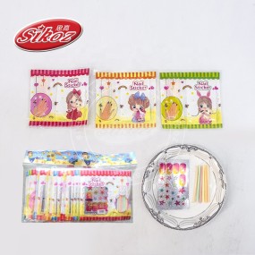 Nail Stickers and CC Stick Straw Candy