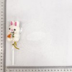 可爱的卡通兔子棉花糖棒棒糖有四种颜色
