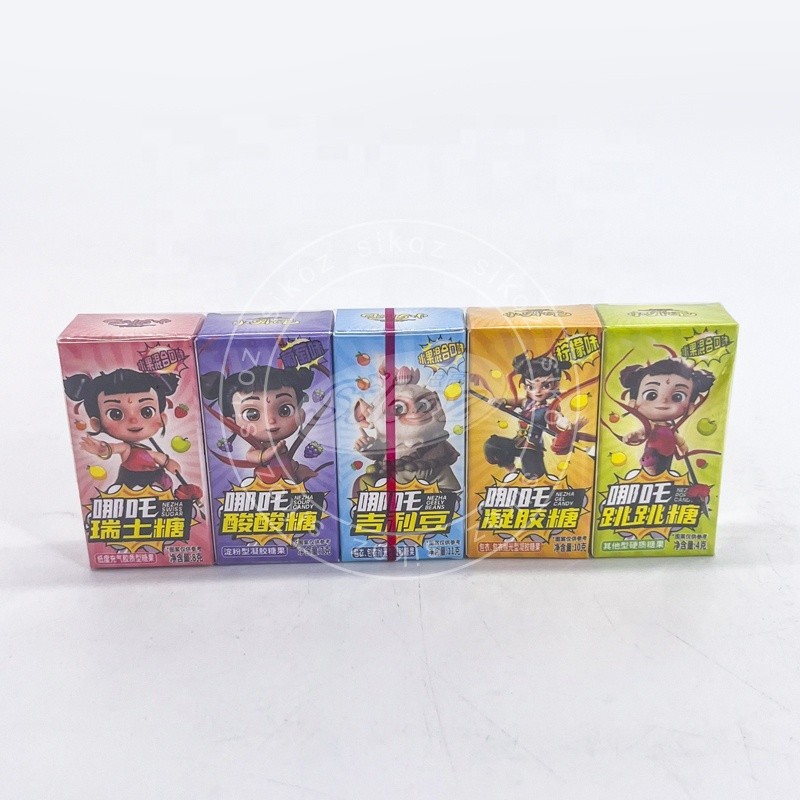 The 5-in-1 Candy Contains Swiss Candy, Gummies, and Popping Candies