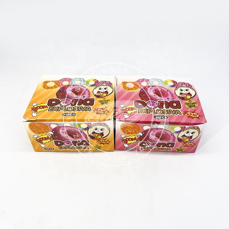 Sweet Donut Lollipops Paired with Jumping Candy