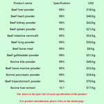 Cow Organ Powder Manufacturer - Grass-fed Offal Liver Heart Kidney