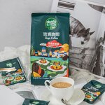 Premium 2-in-1 White Instant Coffee Supplier - 375g Bag Sweet Taste with Sugar Flavor