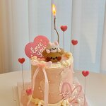 Cake Decoration Supplier - Customized Rose Flower Cake Topper for Valentine's Day