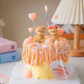 Cake Decoration Supplier - Customized Rose Flower Cake Topper for Valentine's Day