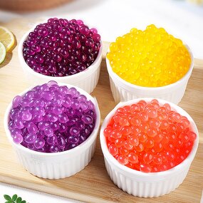 Popping Boba Pearls Supplier - Hot Sale 1.2kg Premium Multiple Fruit Flavors for Bubble Tea