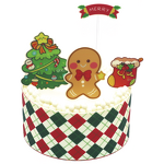 Customized Christmas Chocolate Cake Decoration Supplier - Santa Claus Tree Mixed Ornament