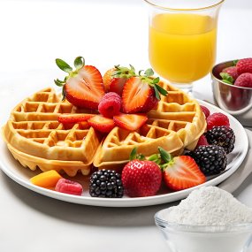 Waffle Cake Premix Supplier - 5kg Powder Baking Flour Ingredients