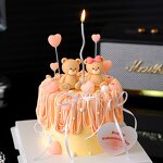 Cake Decoration Supplier - Customized Rose Flower Cake Topper for Valentine's Day