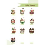 Christmas Chocolate Cake Decoration Manufacturer - Mixed Dessert Party Plugin Edible