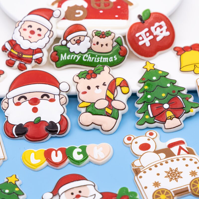 Christmas Chocolate Cake Decoration Supplier - Edible Christmas Tree Santa Claus Plugin