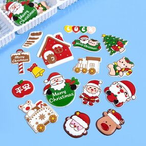 Christmas Chocolate Cake Decoration Set Manufacturer - Tree Hat Santa Claus Bell-Baking