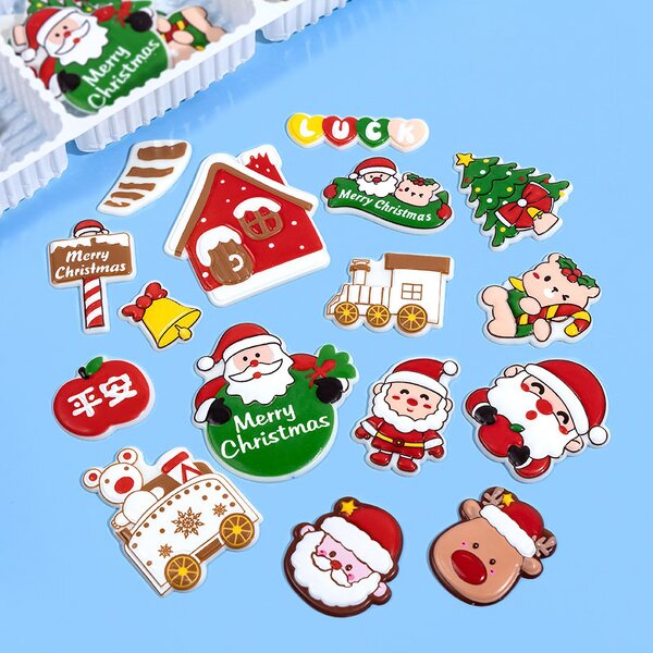Christmas Chocolate Cake Decoration Set Manufacturer - Tree Hat Santa Claus Bell-Baking