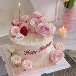 Cake Decoration Manufacturer - Customized Flower & Heart Cake Topper for Wedding