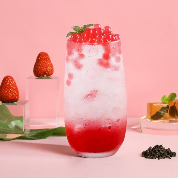 Popping Boba Pearl Juice Ball Supplier - Ready-Eat 1.2kg Bottle Multiple Fruit Flavors Instant