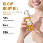 Body Oil Spray Factory - Rose Gold Shimmering Glitter Glow