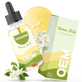 CokeLifde Custom Logo Organic Yoni Essential Oil Private Label Peach Jasmine Vaginal Yoni Oil for Women PH Balanced