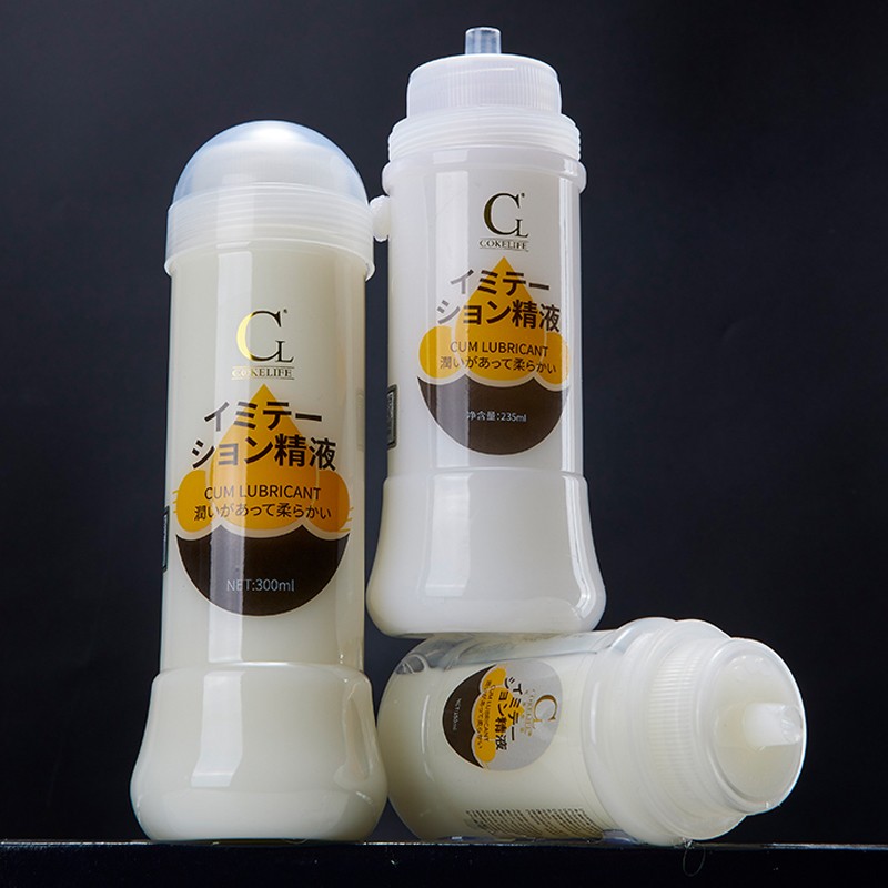 COKELUBE 510k OEM 300ml  Water Based White Fake Semen Sex Lube Orgasmic Gel Vaginal Stimulation Strong Smooth Female Climax Gel
