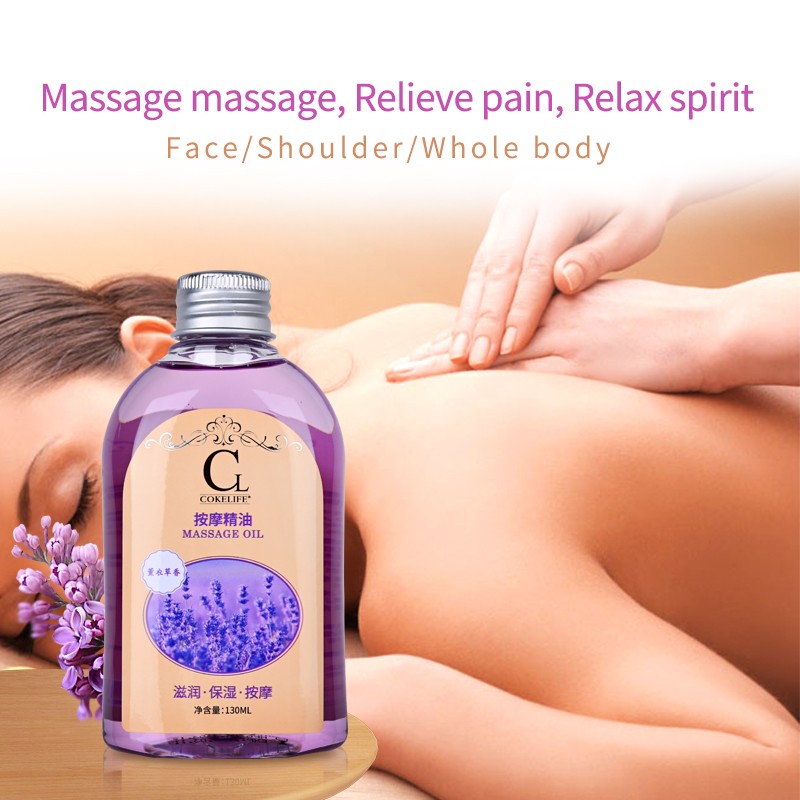 CokeLife 130 ML Lavender Massage Oil Essential Oil Body Massage Stimulant for Female