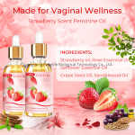 Cokelife OEM Wholesale 30ml Female Yoni Oil Private Label Sexy Gel for Vaginal Care Strawberry Scented Yoni Oil for Women
