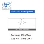 Citric Acid Monohydrate Factory - 99.9% Pure White Crystal 25kg