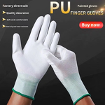 ESD Gloves Manufacturer - 13 Gauge PU Coated Cleanroom Antistatic Palm Gloves