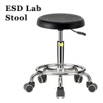 ESD Stool Factory - Simple PU Foam Lift Rotate Industry Laboratory Stool
