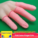 Anti Static Finger Cots Supplier - Disposable Pink Nitrile Rubber Medical Cots